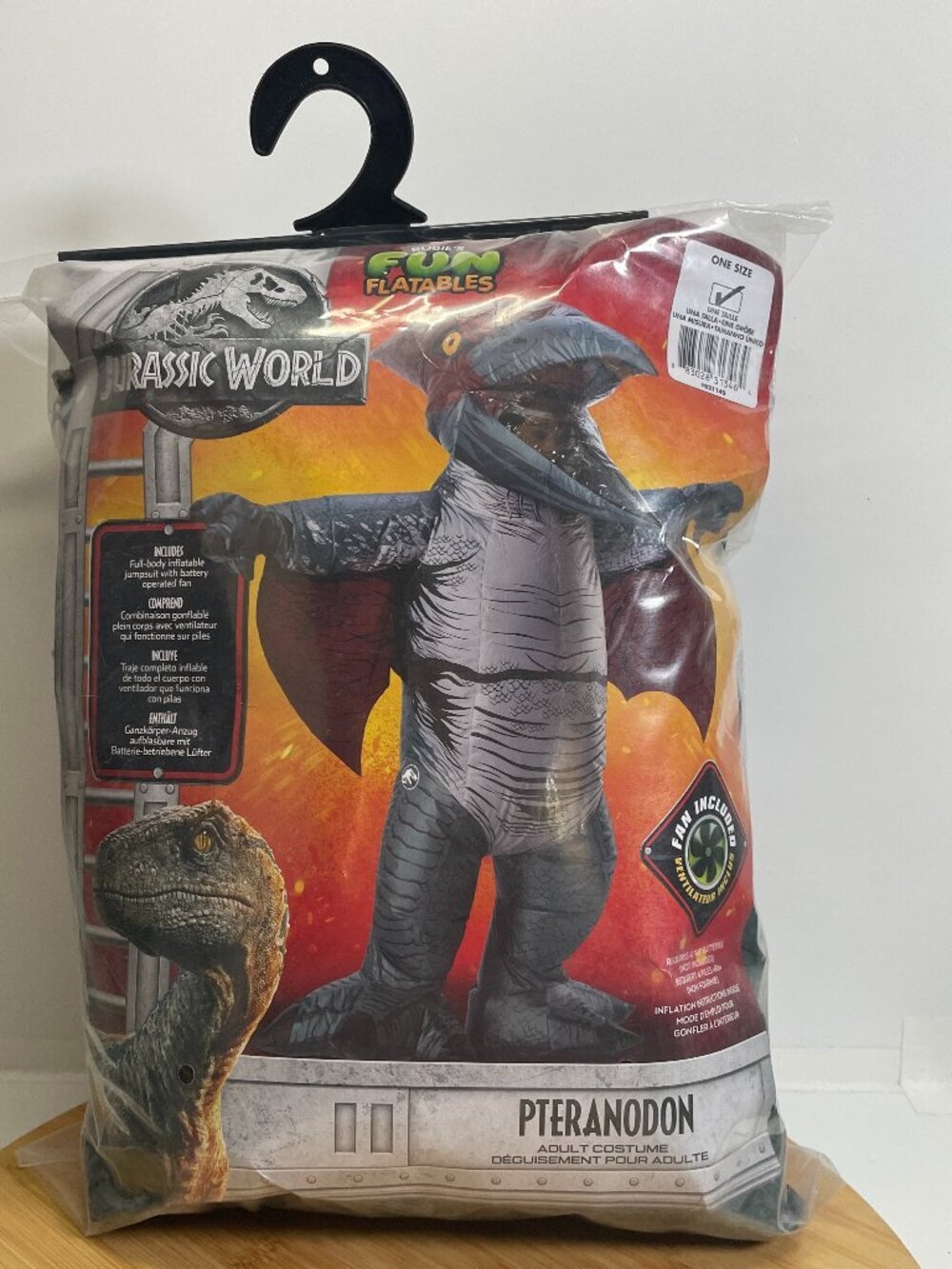 Jurassic World Fun Flatables Pteranodon Adult Inflatable Dinosaur Costume